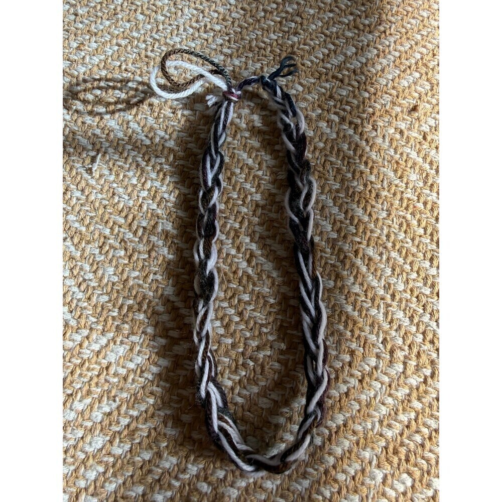 Hand-Braided Yarn Bookmark